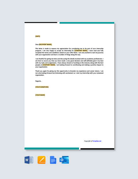 FREE Letter Template of Recommendation for Internship - Word (DOC ...