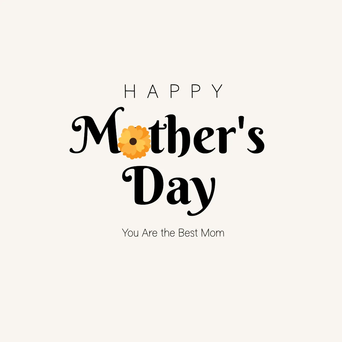 Minimalist Mother's Day Clip Art Templates