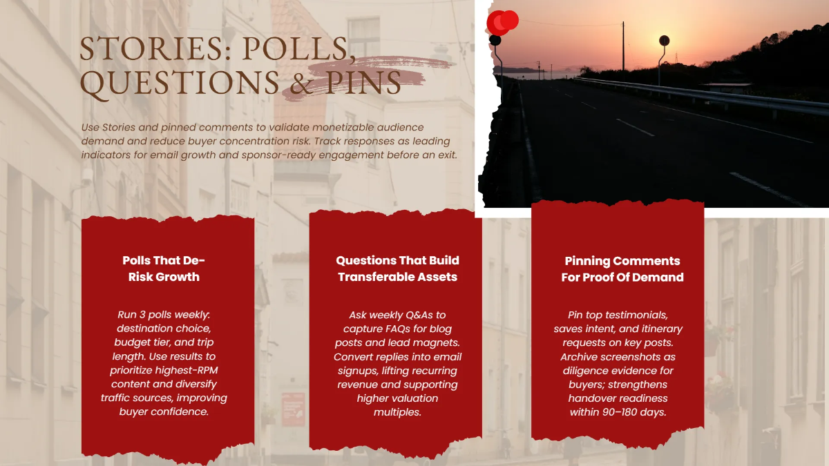 Free Travel Itinerary Blog Social Media Strategy Template to Edit Online