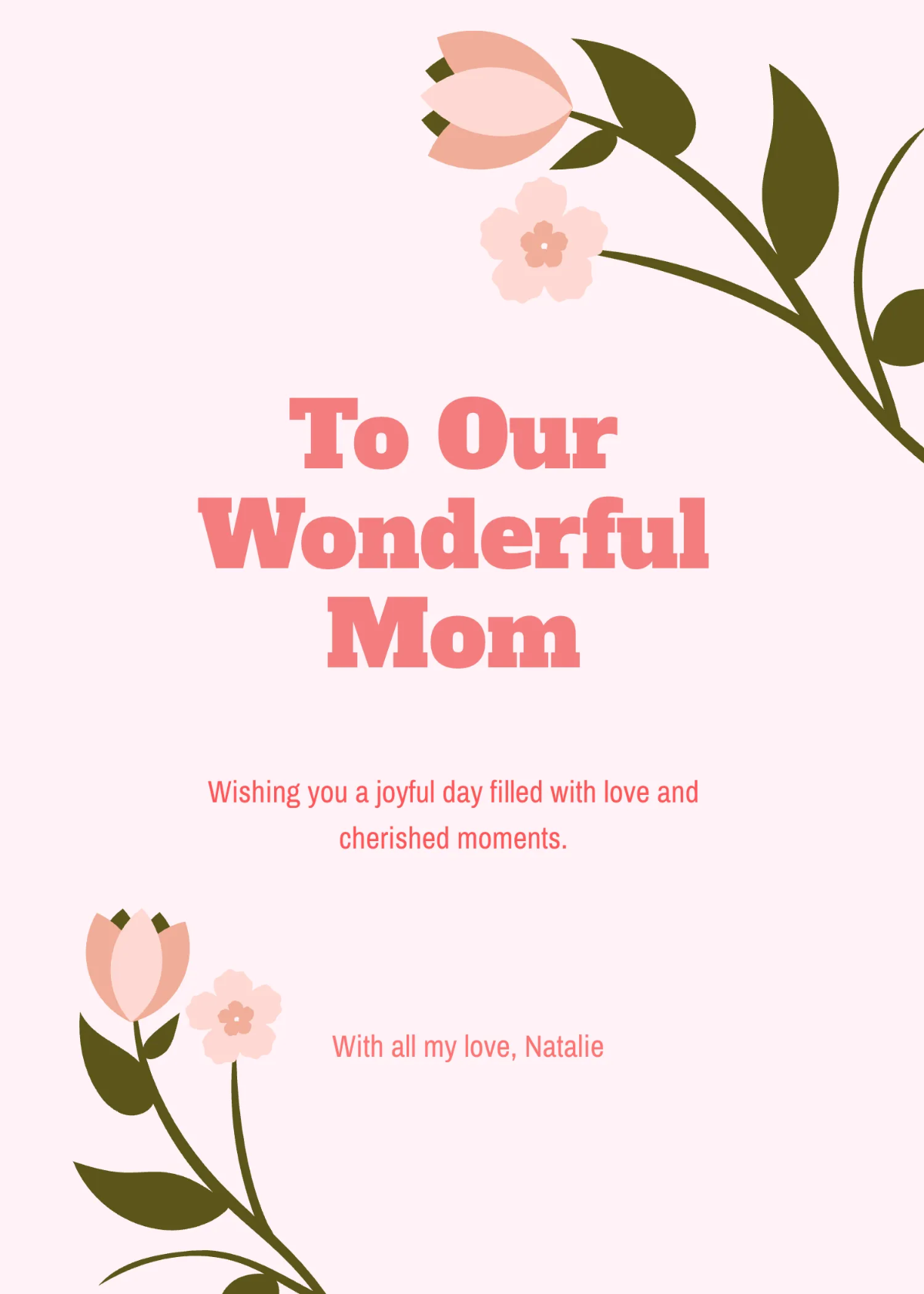 Free Best Mother’s Day Wishes Template to Edit Online