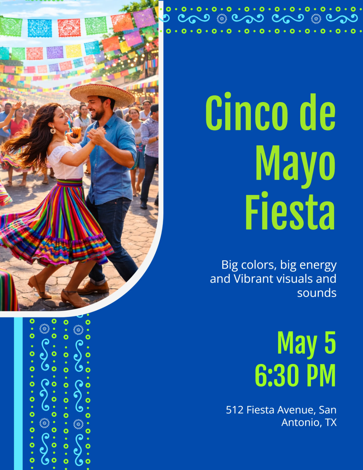 Free Bold Cinco De Mayo Flyer Template to Edit Online