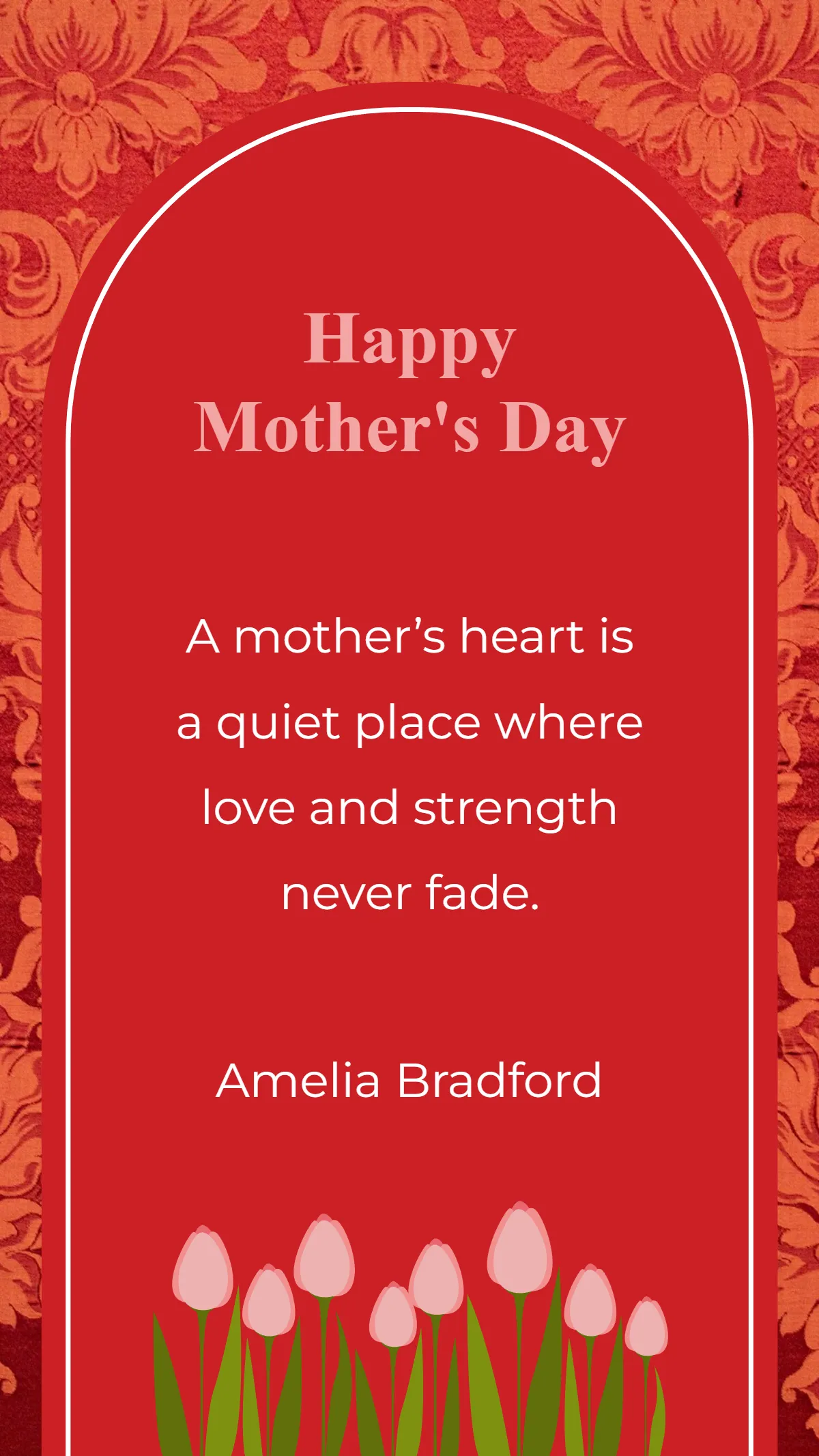 Free Emotional Mother's Day Quote Template to Edit Online