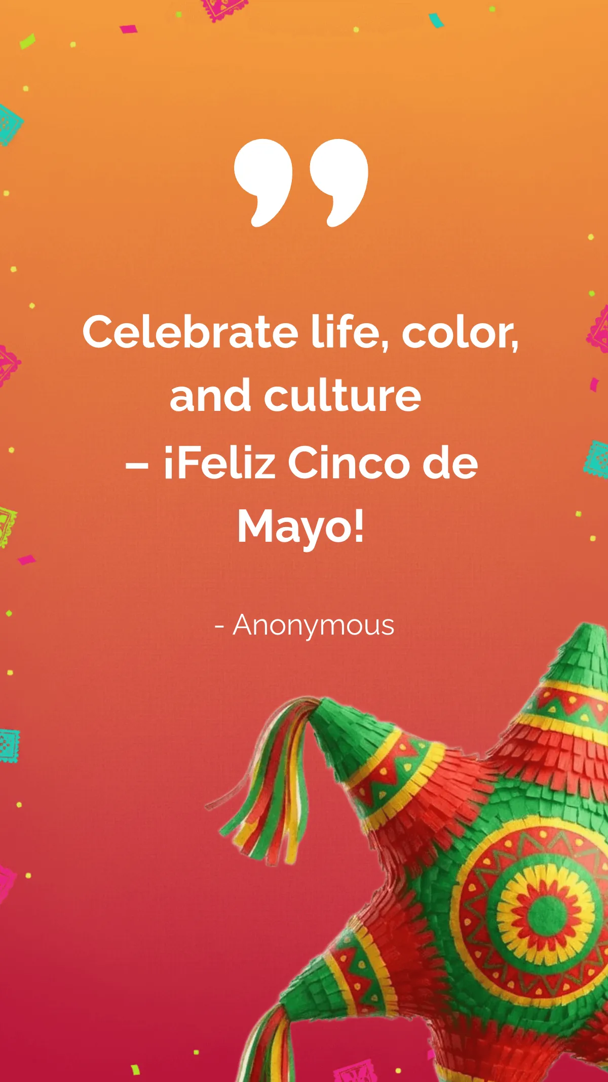Free Happy Cinco De Mayo Quote Template to Edit Online