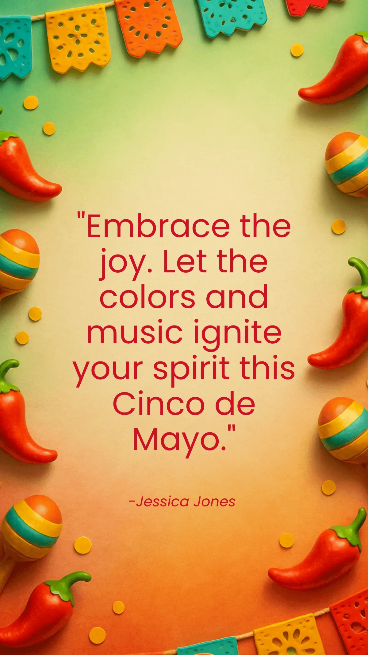Free Creative Cinco De Mayo Quote Template to Edit Online