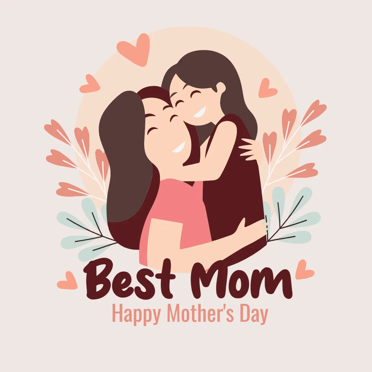 Free Mother's Day Best Mom Clip Art Templates to Edit Online