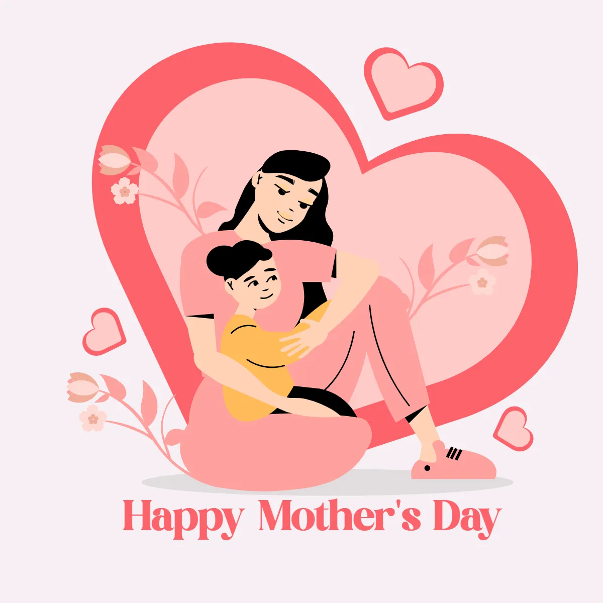 Free Heart Mother's Day Clip Art Templates to Edit Online