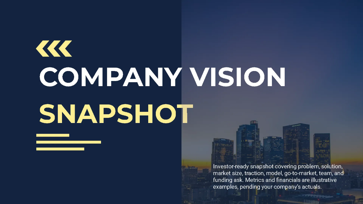 Free Investor Meeting Pitch Deck Template to Edit Online