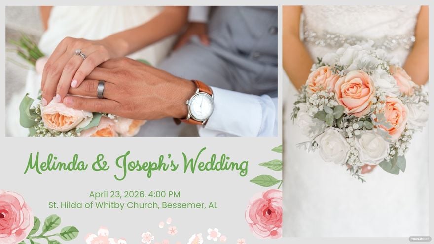 Free Wedding Facebook Event Cover Template