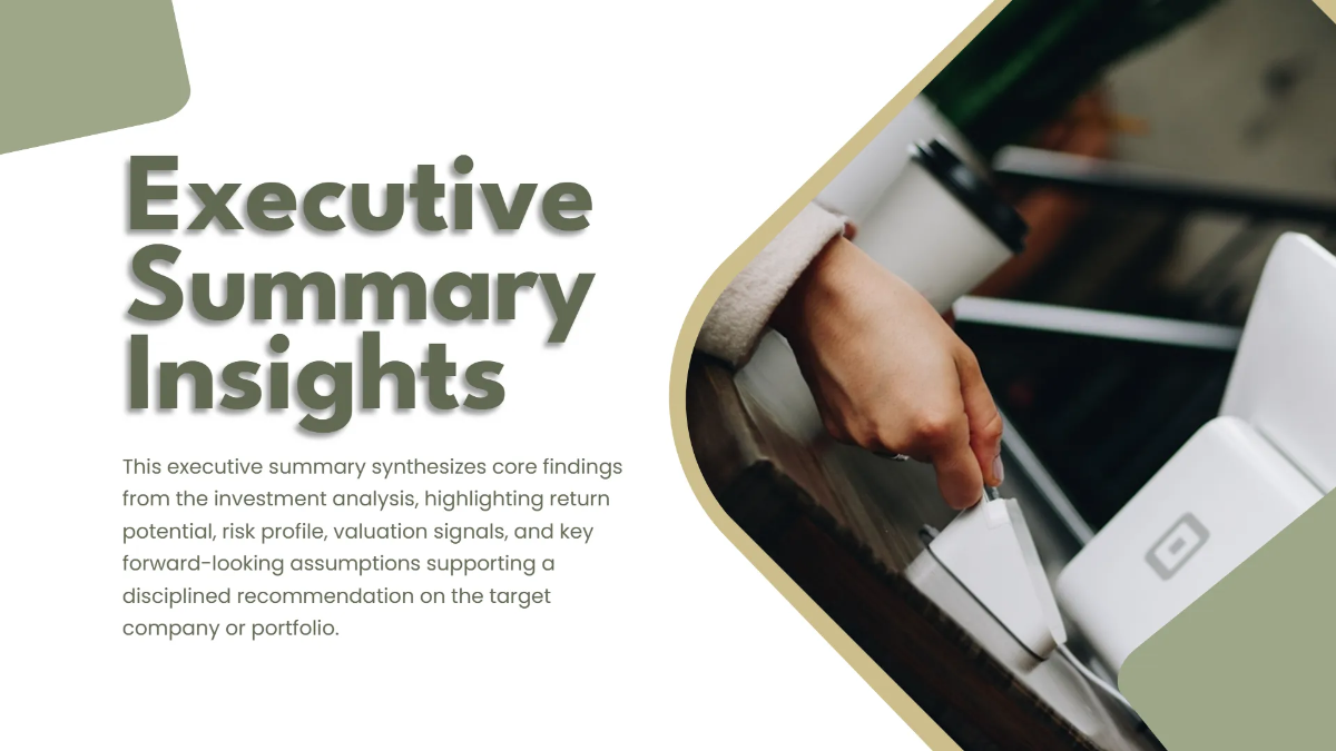 Free Investment Analysis Presentation Slides Template to Edit Online