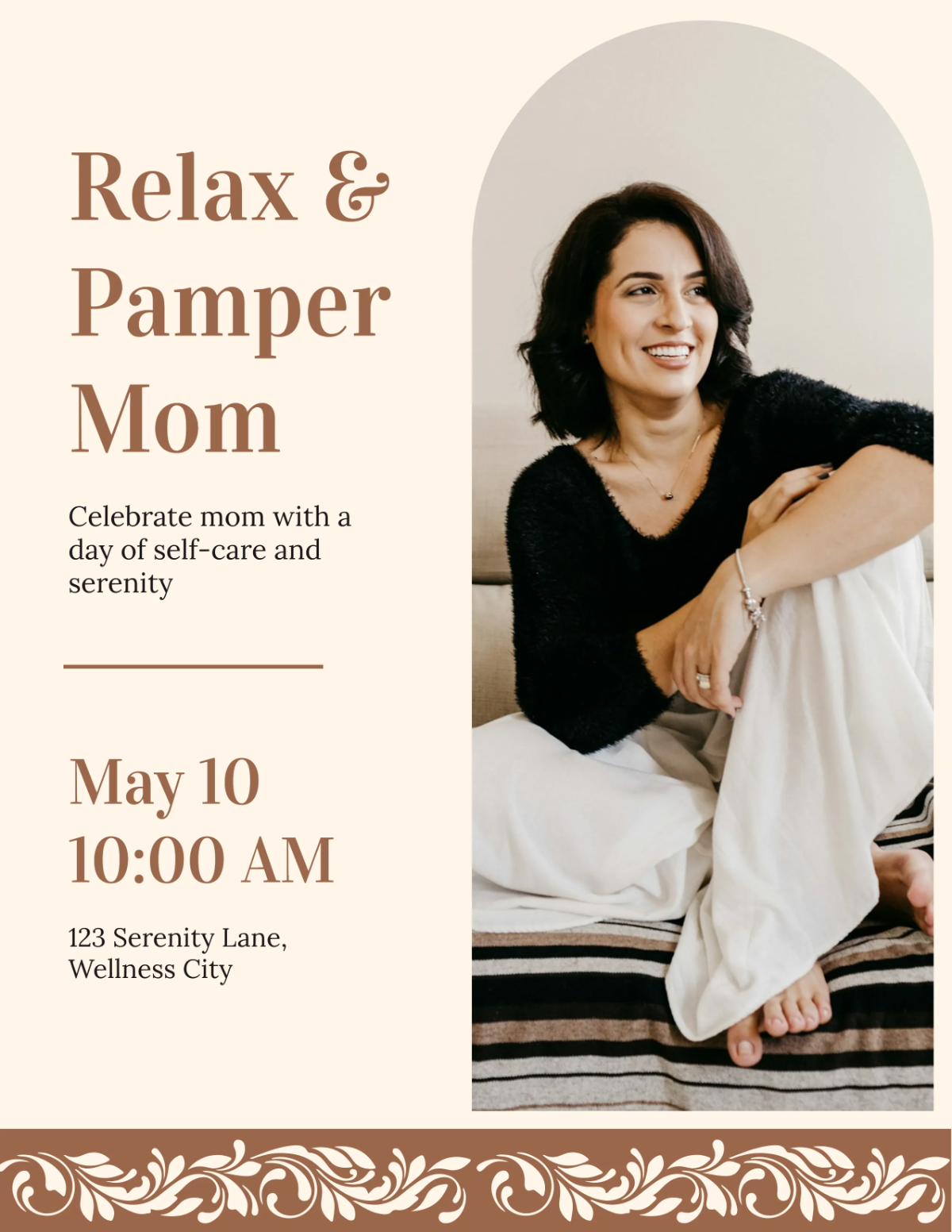 Free Mother’s Day Self-Care Flyer Template to Edit Online