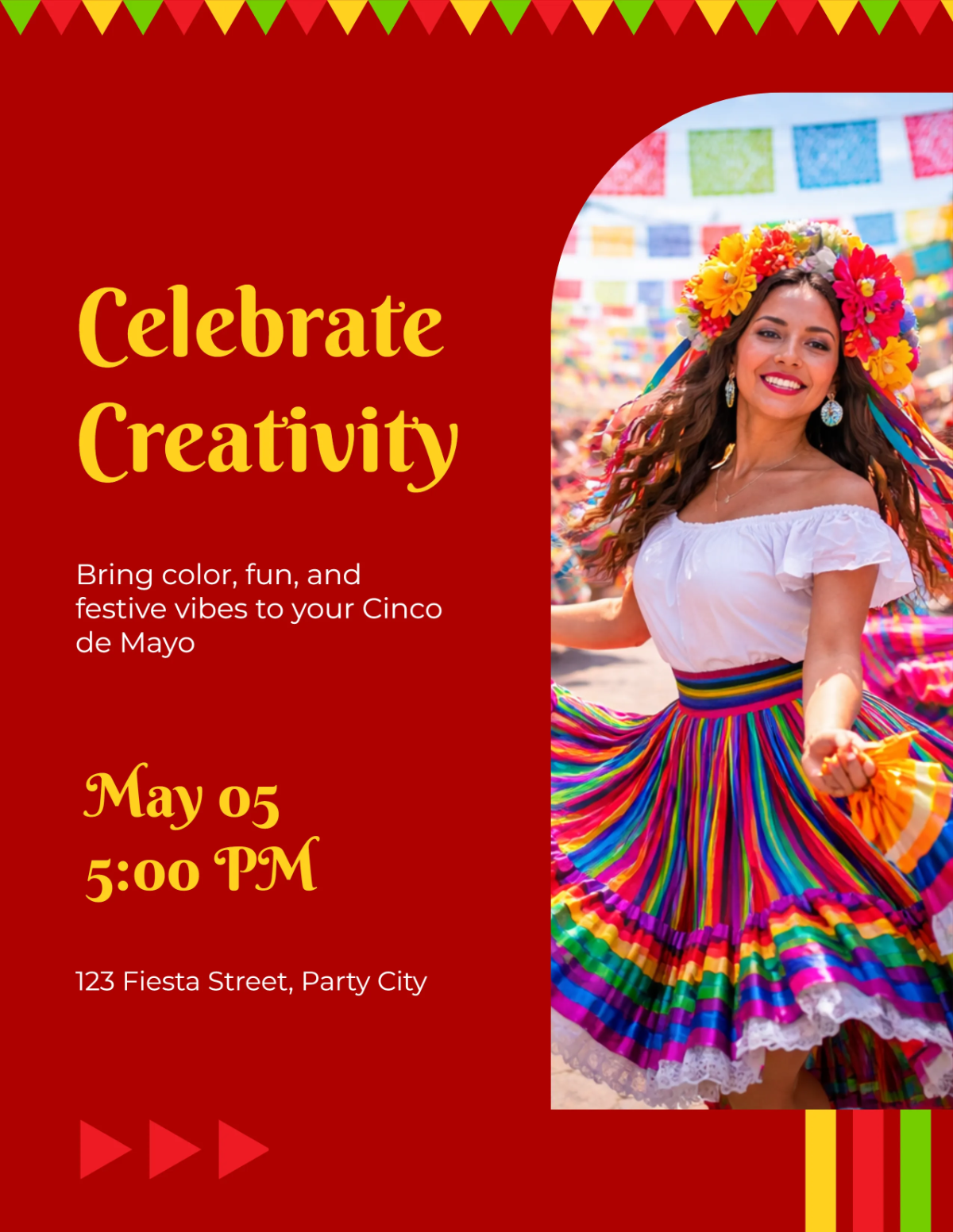 Free Creative Cinco De Mayo Flyer Template to Edit Online