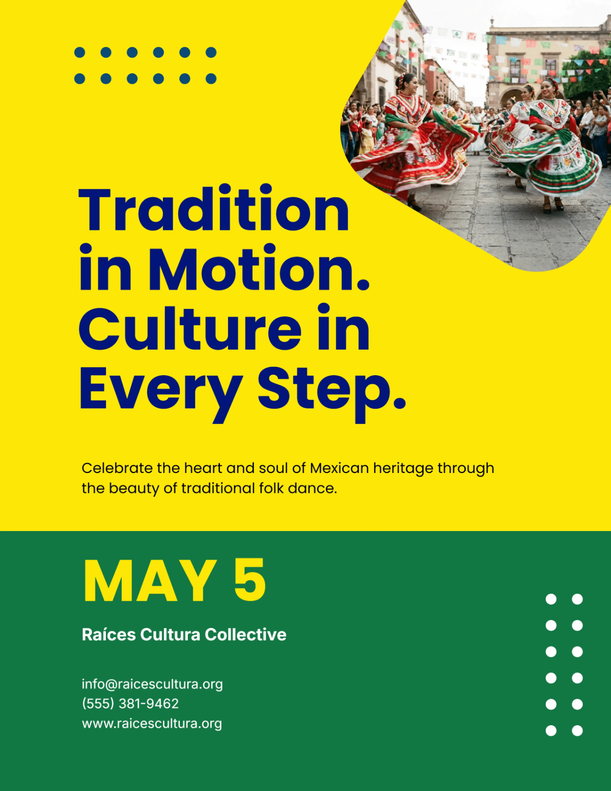 Free Colorful Folk Dance Cinco De Mayo Flyer Template to Edit Online