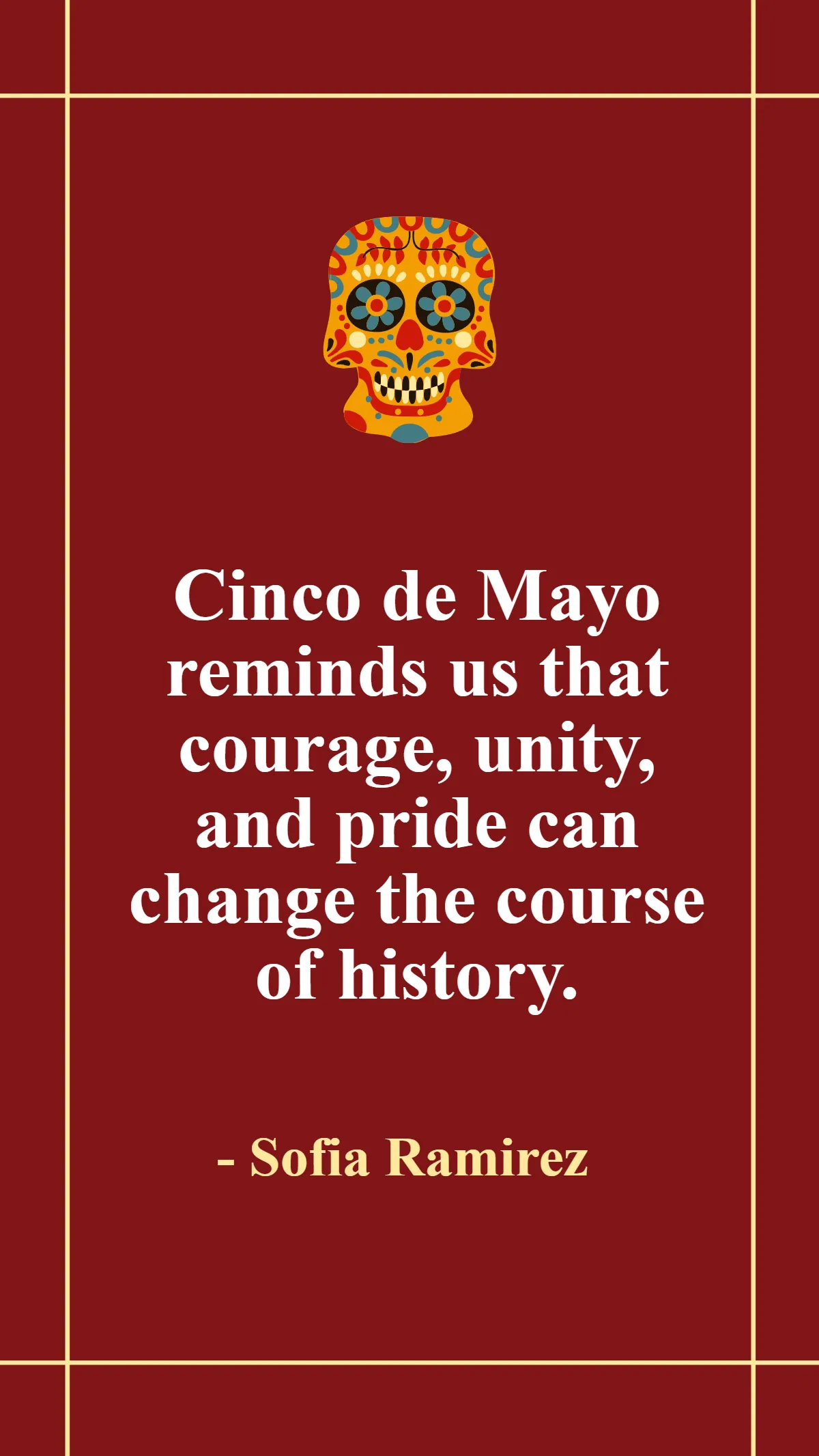 Free Patriotic Cinco De Mayo Quote Template to Edit Online
