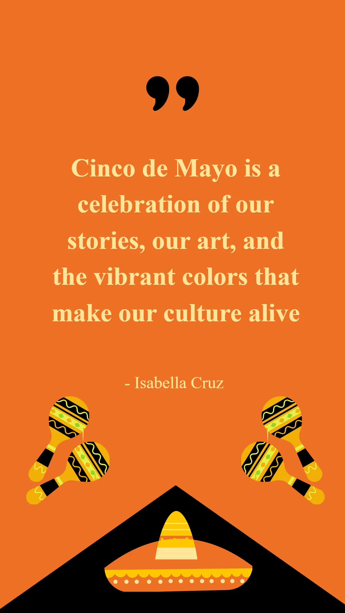 Free Cinco De Mayo Cultural Quote Template to Edit Online