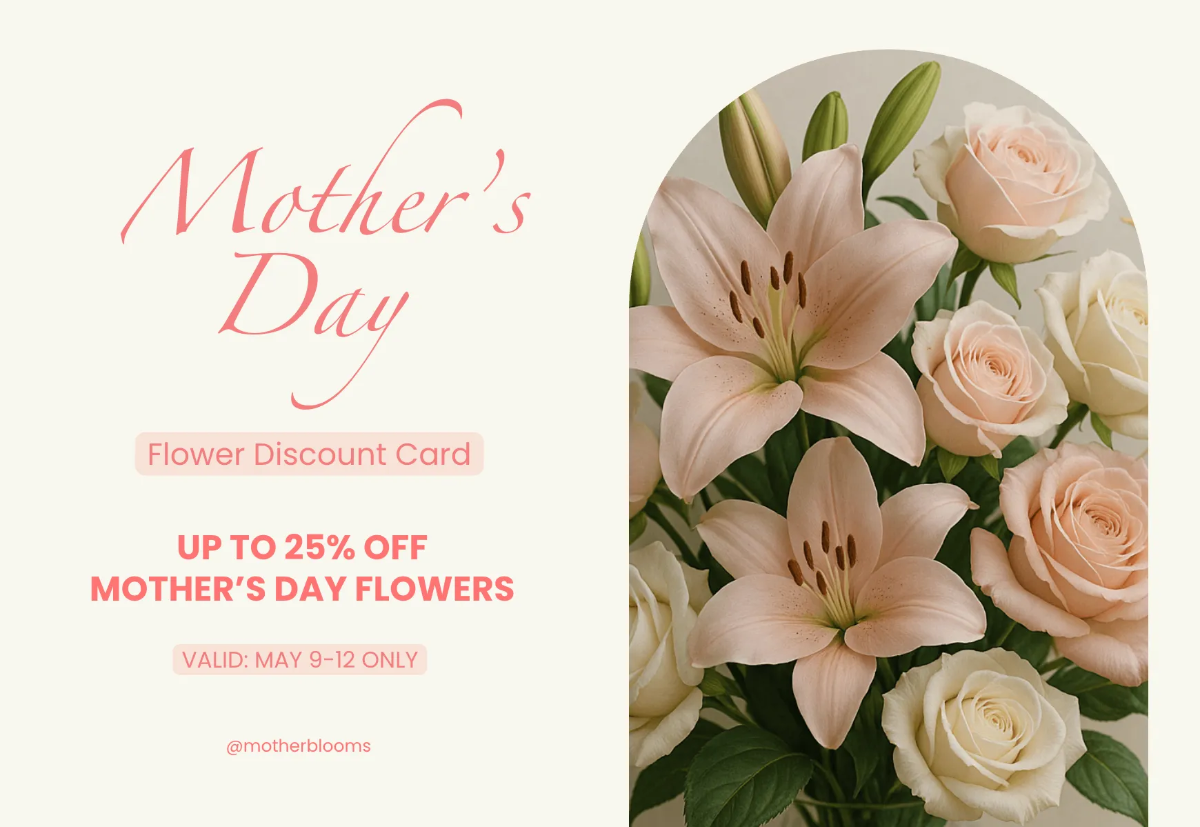 Free Mother's Day Promo Card Template to Edit Online