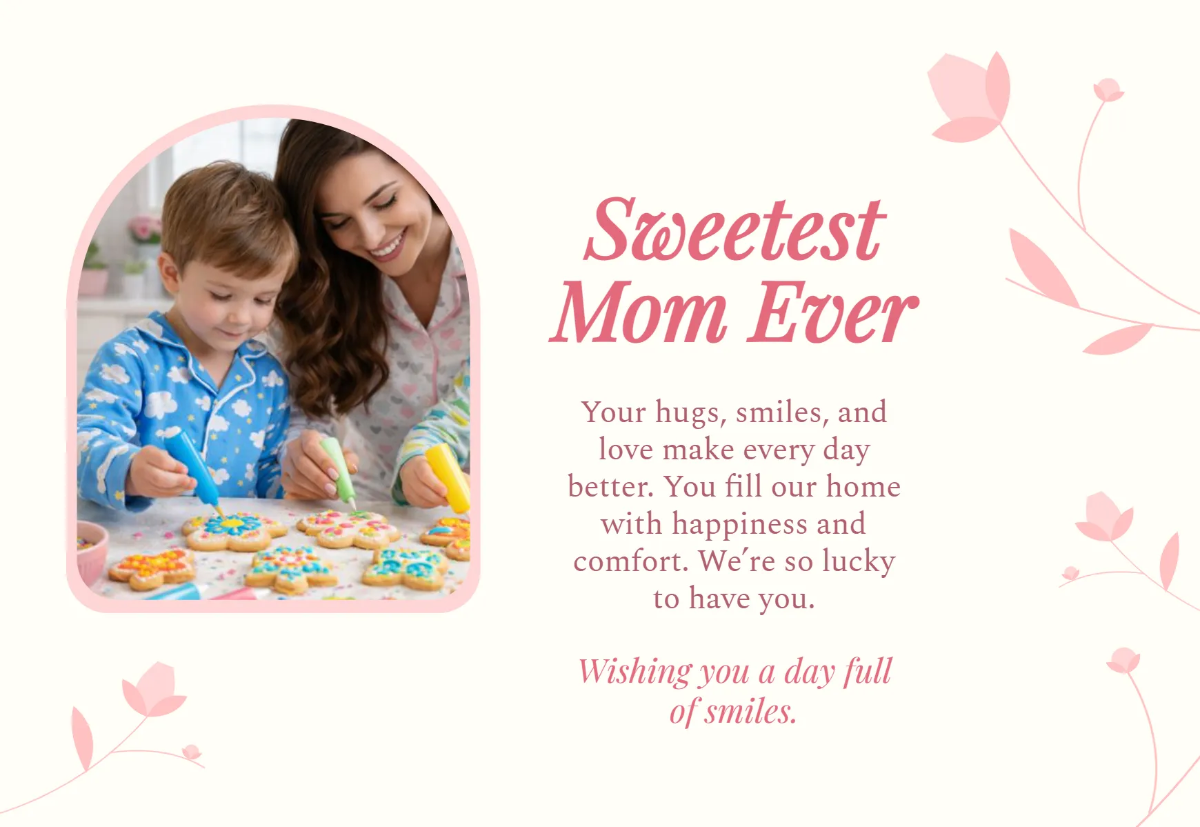 Mother’s Day Sweet Card Template