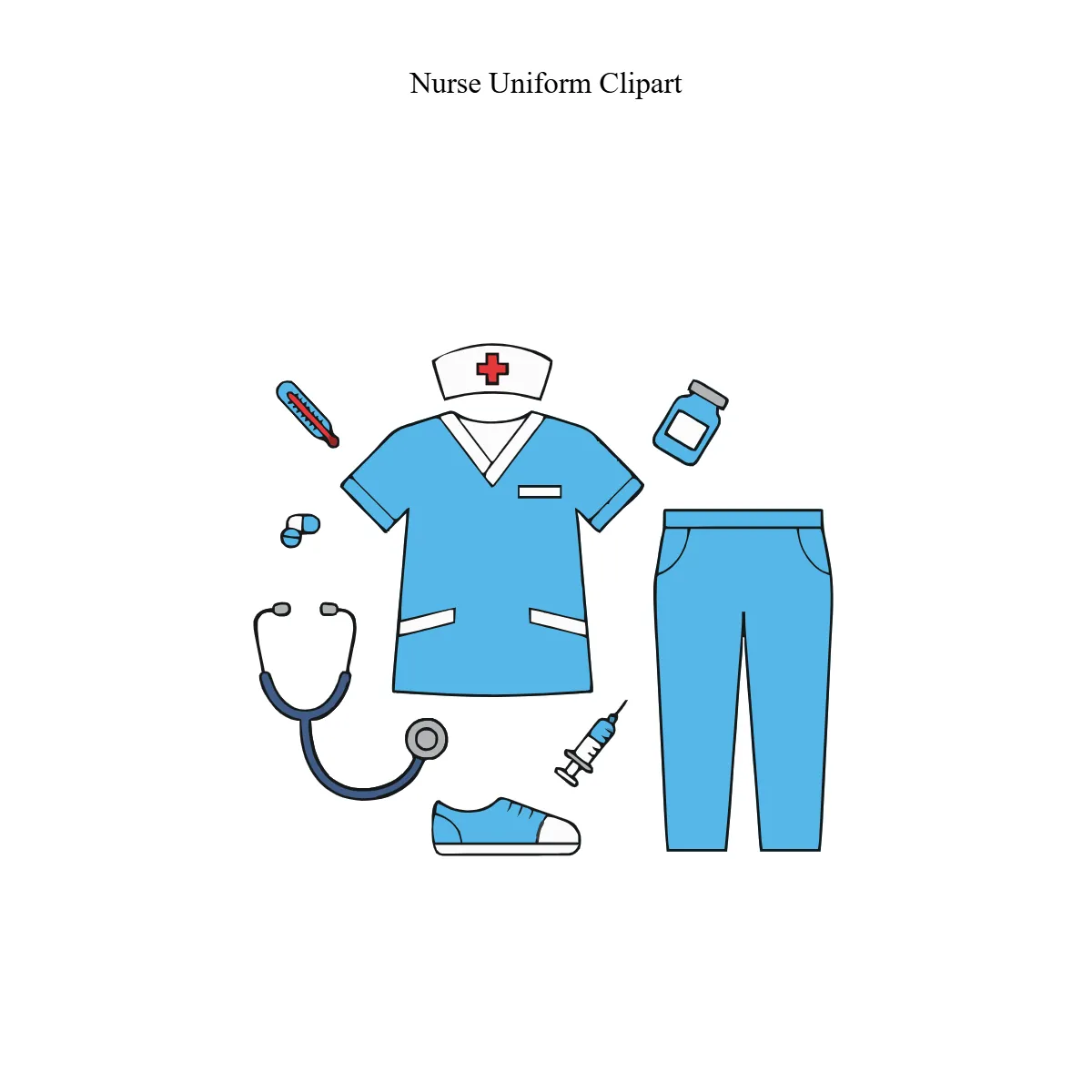 Free Nurse Uniform Clipart Template to Edit Online