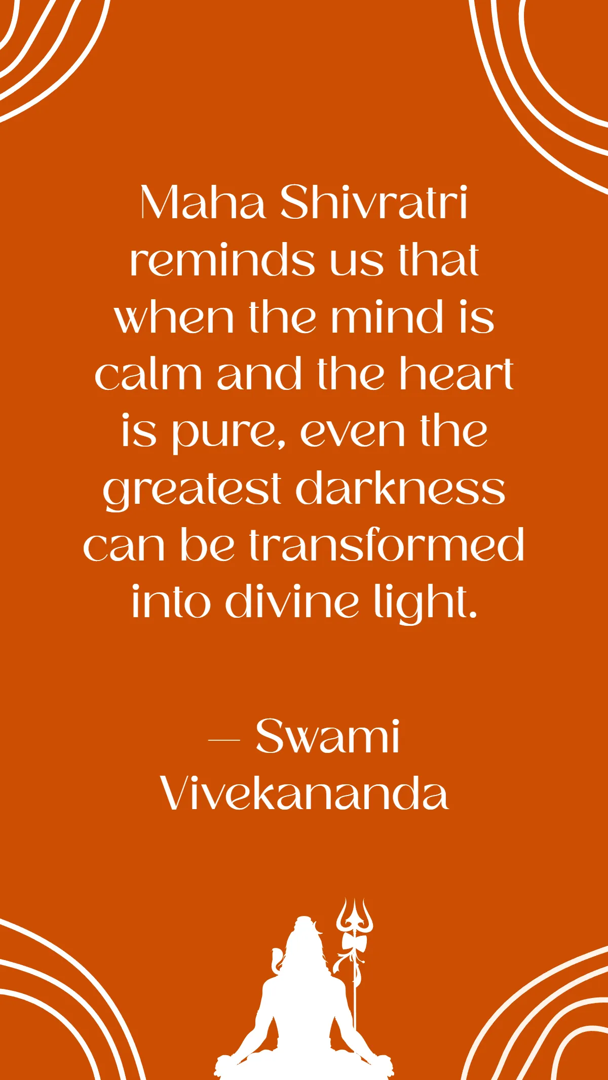 Free Inspirational Maha Shivratri Quote Template to Edit Online