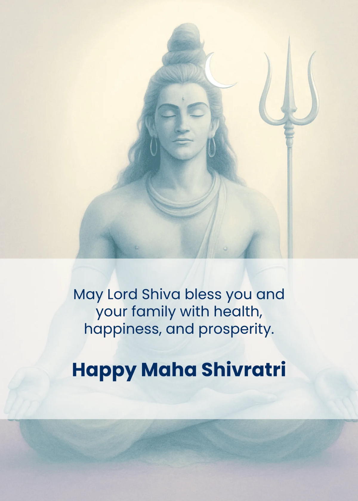 Free Classic Maha Shivratri Wishes Template to Edit Online