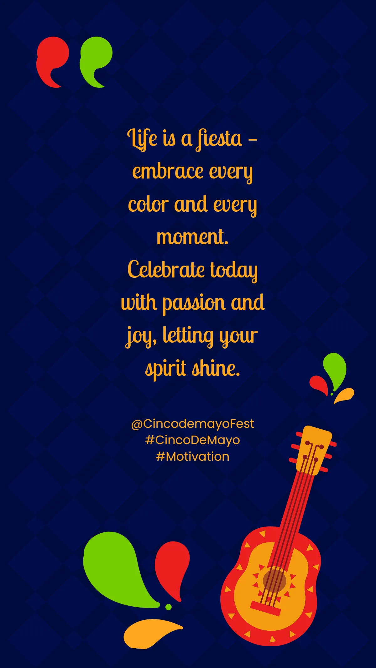 Free Motivational Cinco De Mayo Quote Template to Edit Online