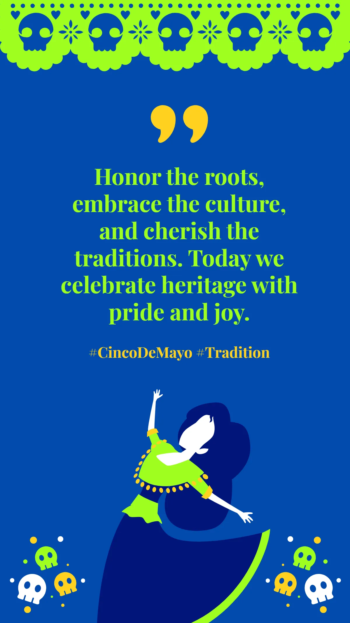 Free Traditional Cinco De Mayo Quote Template to Edit Online