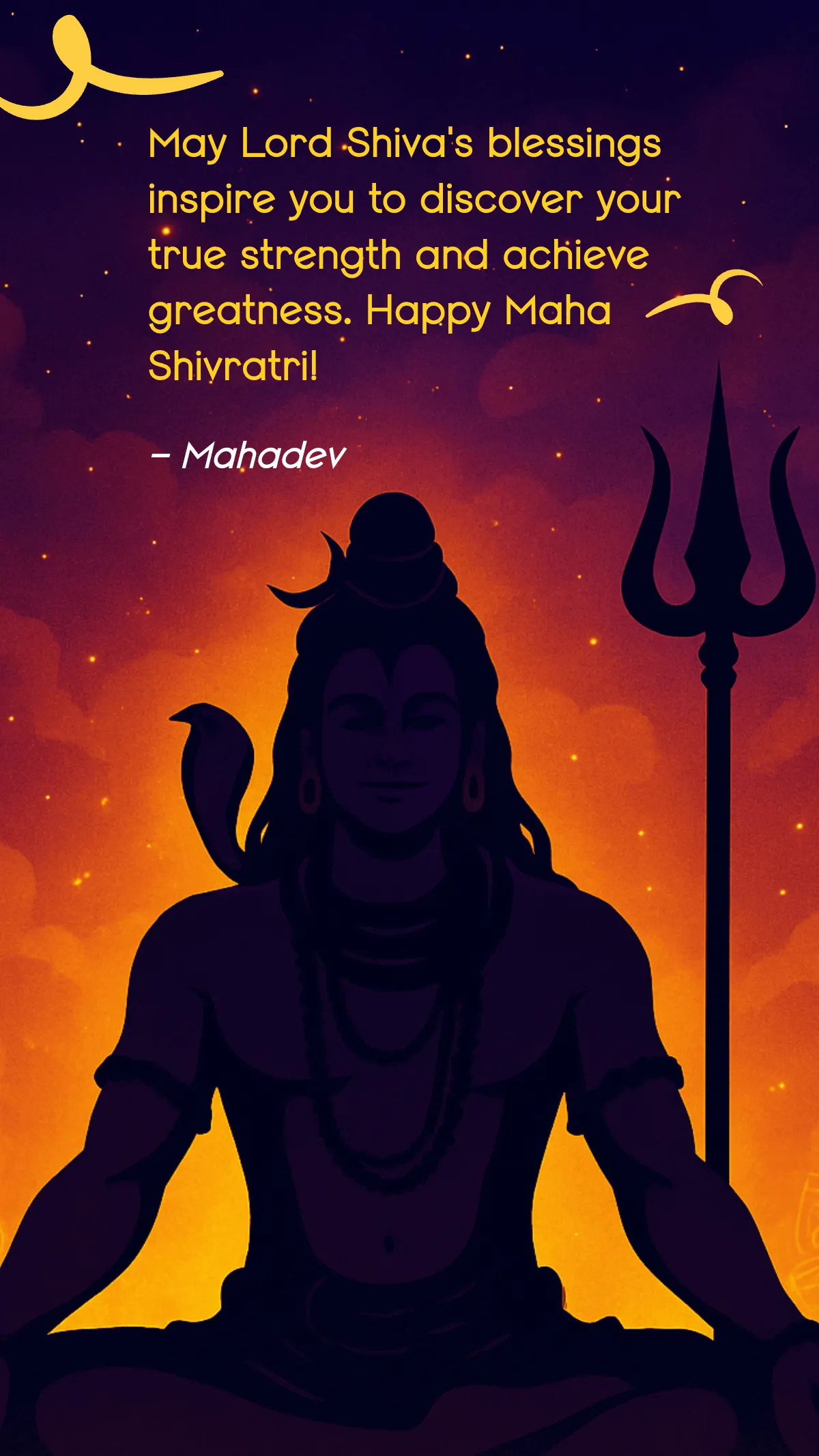 Free Happy Maha Shivratri Quotes Template to Edit Online