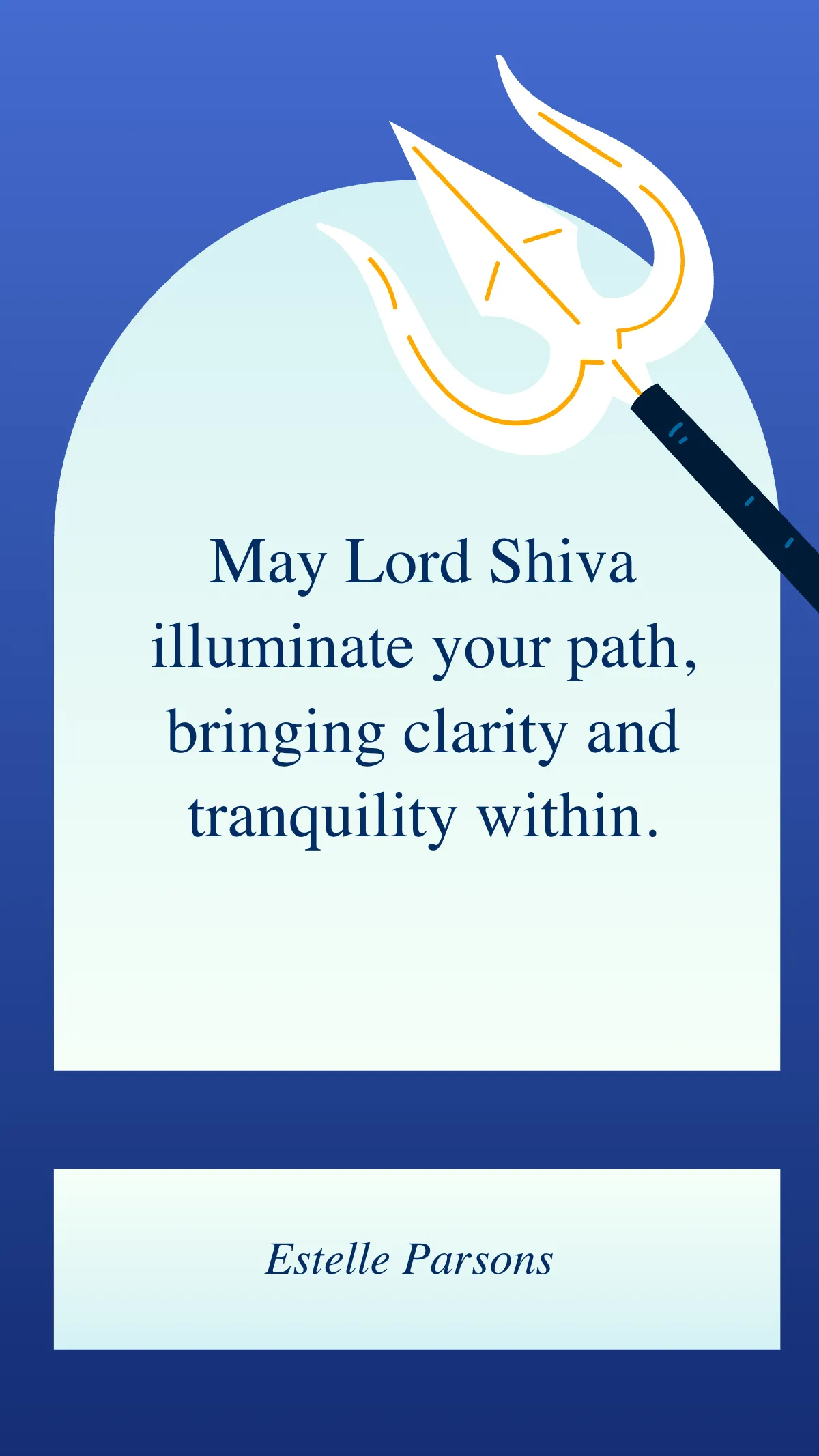 Free Spirtitual Maha Shivratri Quote Template to Edit Online