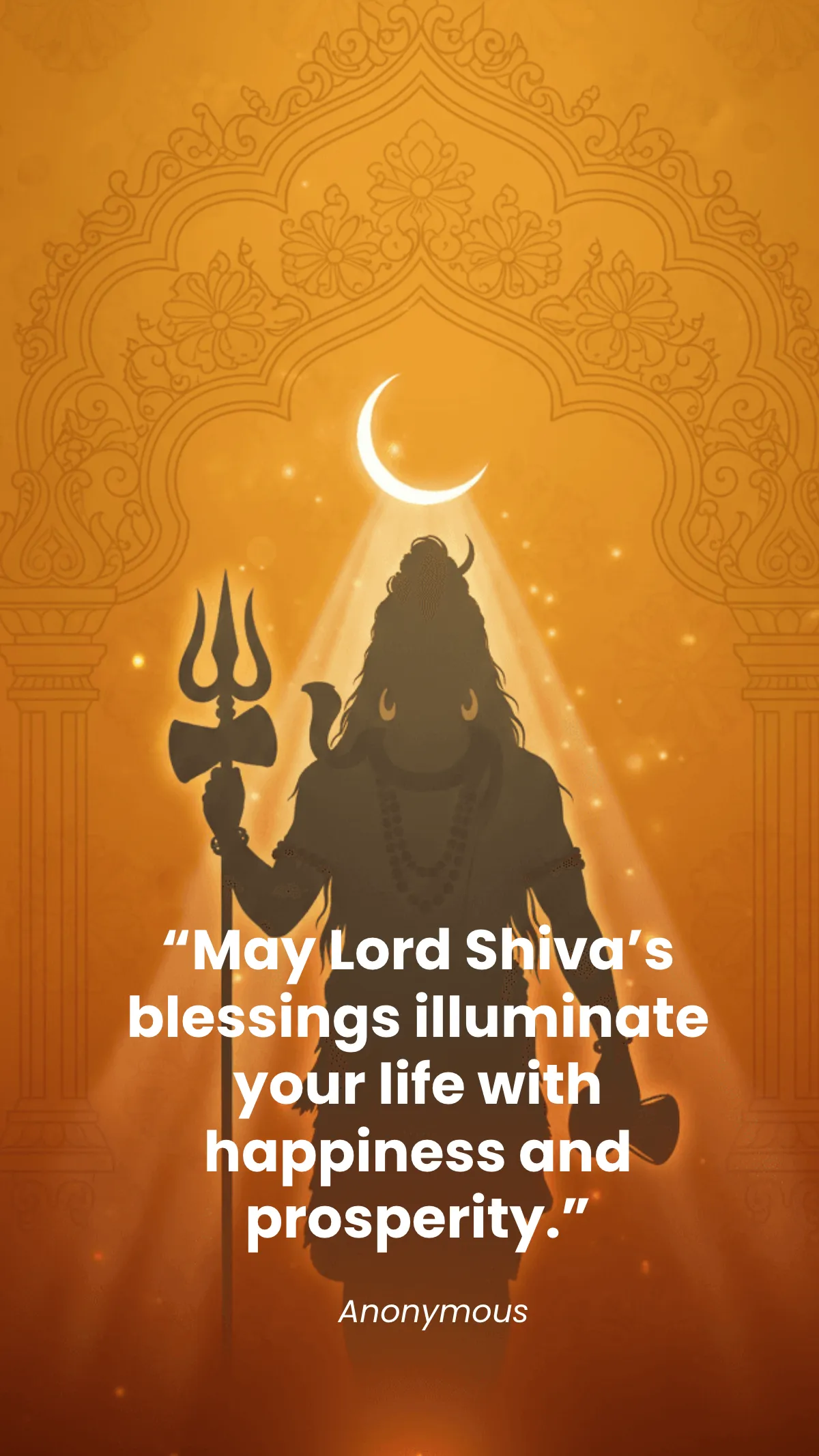 Free Traditional Maha Shivratri Quote Template to Edit Online