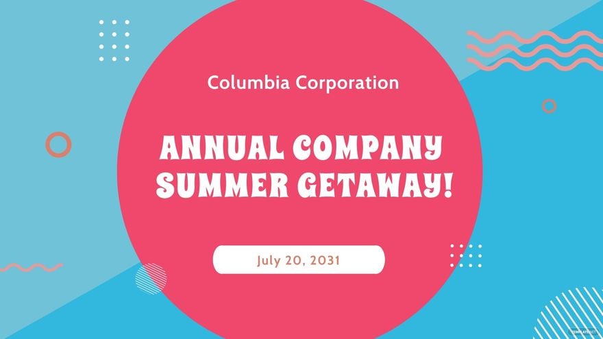 Free Company Event Facebook Cover Template
