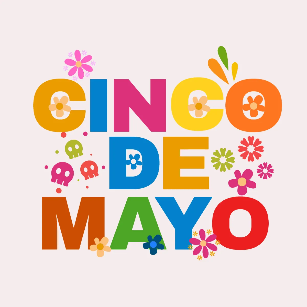 Free Cinco De Mayo Letter Clip Arts Template to Edit Online