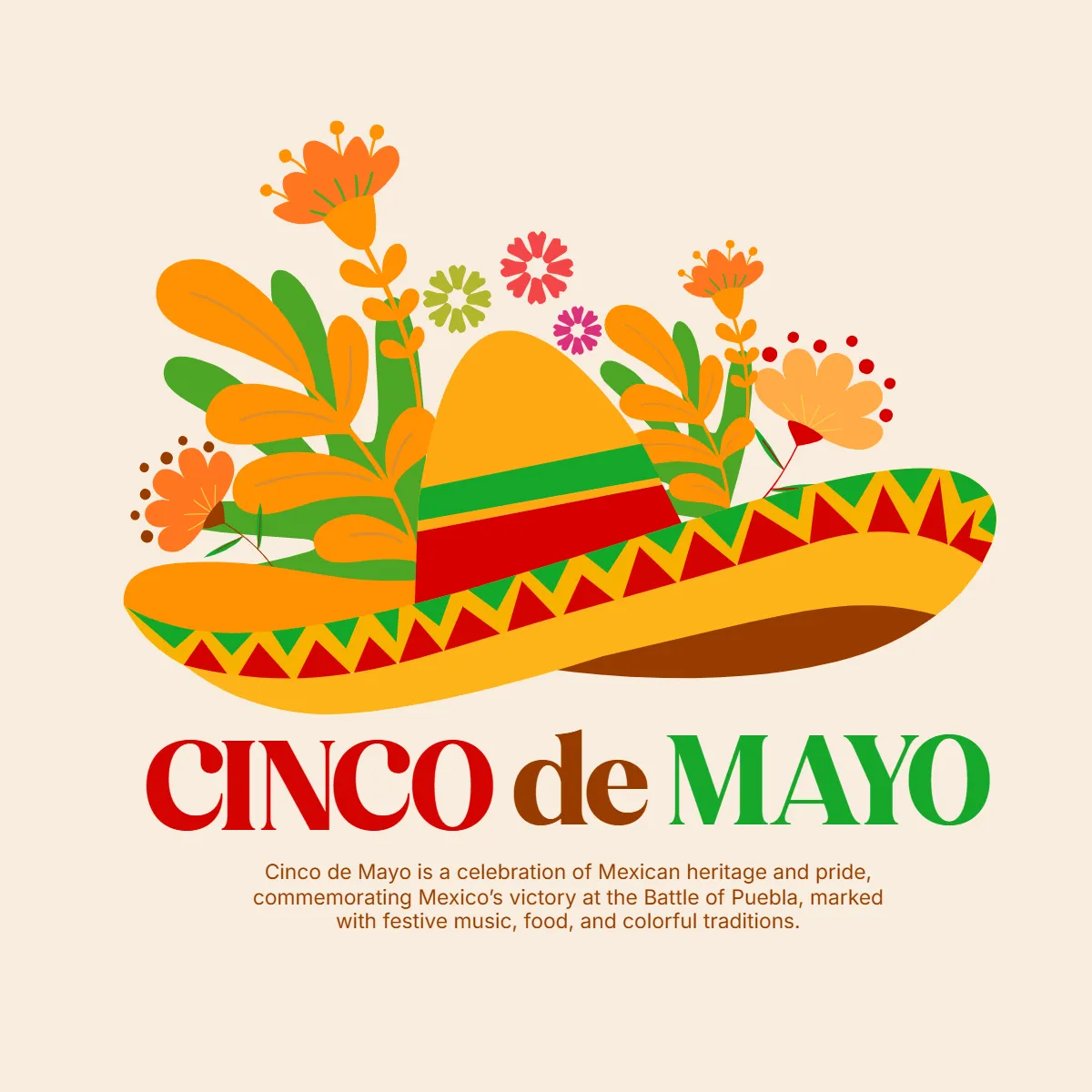 Free Cinco De Mayo Sombrero Clip Arts Template to Edit Online
