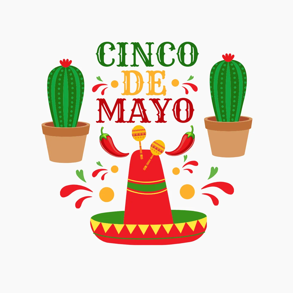 Free Cinco De Mayo Element Clip Arts Template to Edit Online