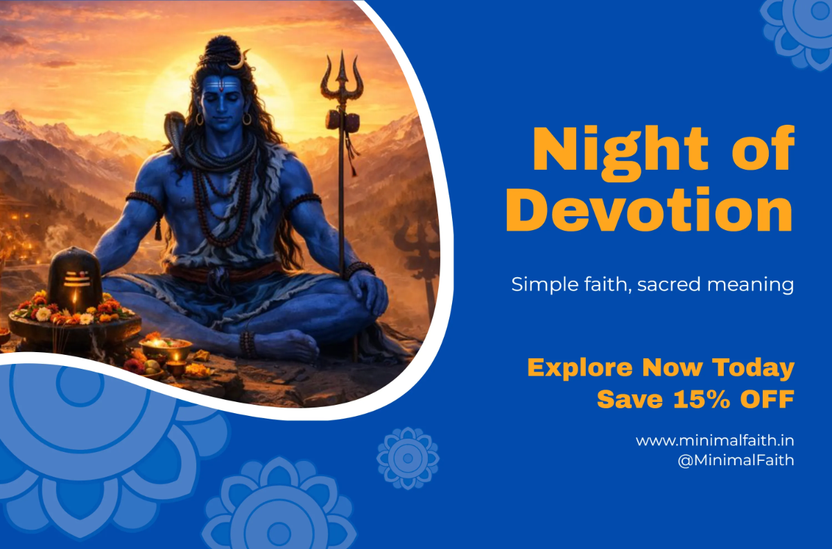 Free Minimal Maha Shivratri Banner Template to Edit Online