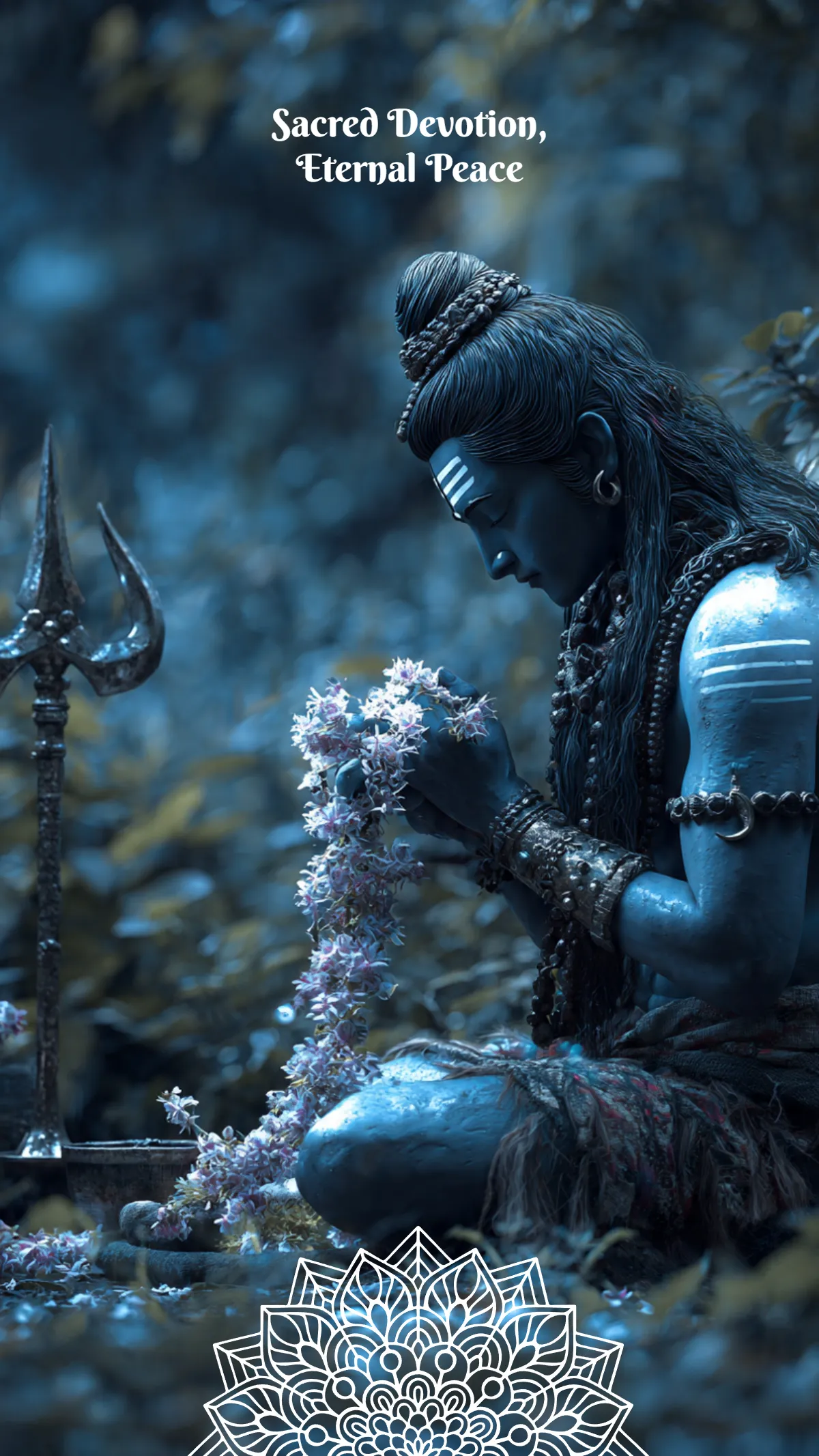 Free Maha Shivratri Sacred Wallpaper Template to Edit Online
