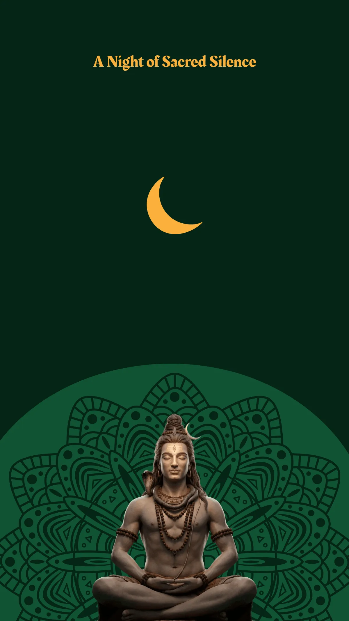 Free Minimalist Maha Shivratri Wallpaper Template to Edit Online