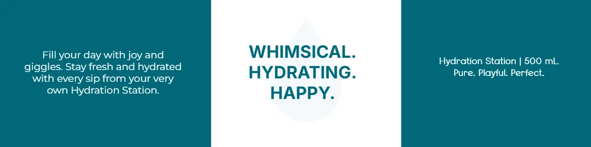 Free Cute Water Bottle Label Template to Edit Online