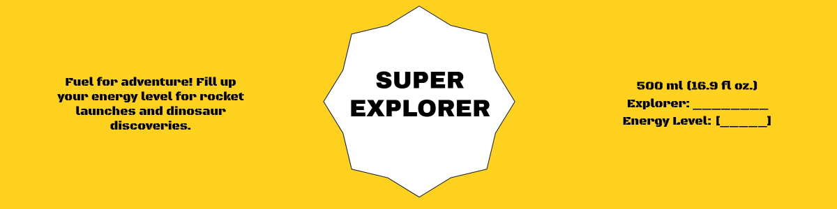 Free Kids Theme Water Bottle Label Template to Edit Online