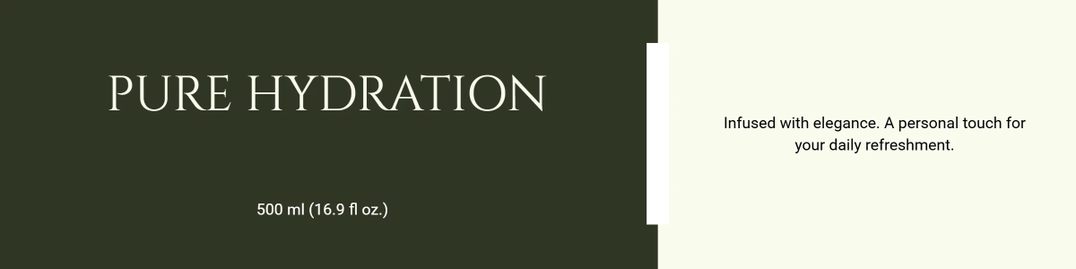 Free Floral Water Bottle Label Template to Edit Online