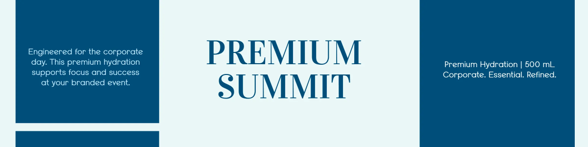 Free Corporate Water Bottle Label Template to Edit Online