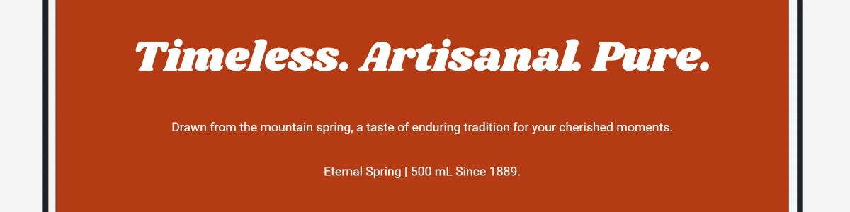 Free Vintage Water Bottle Label Template to Edit Online