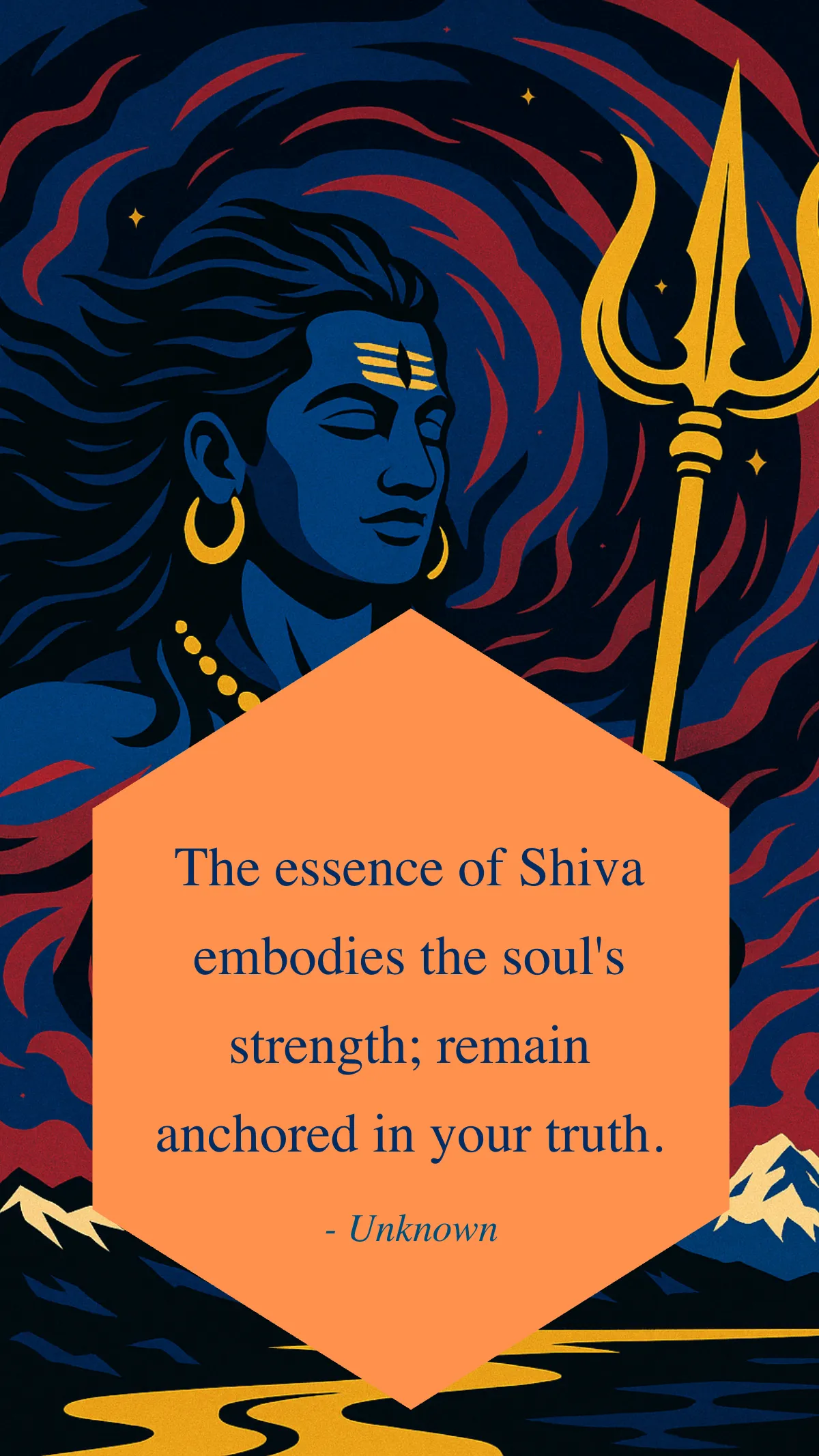Free Strength of Shiva Quote Template to Edit Online