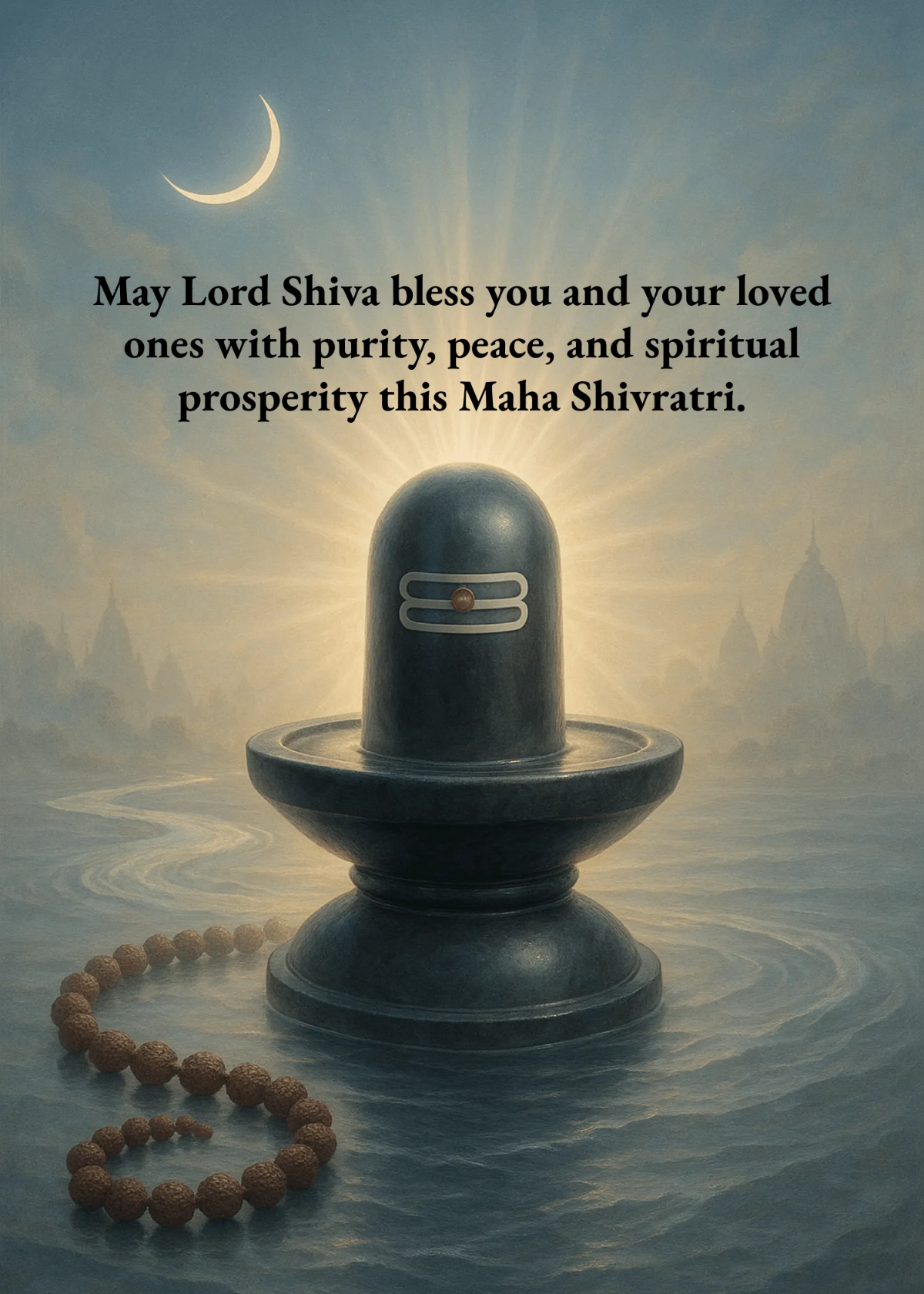 Free Maha Shivratri Sacred Wishes Template to Edit Online