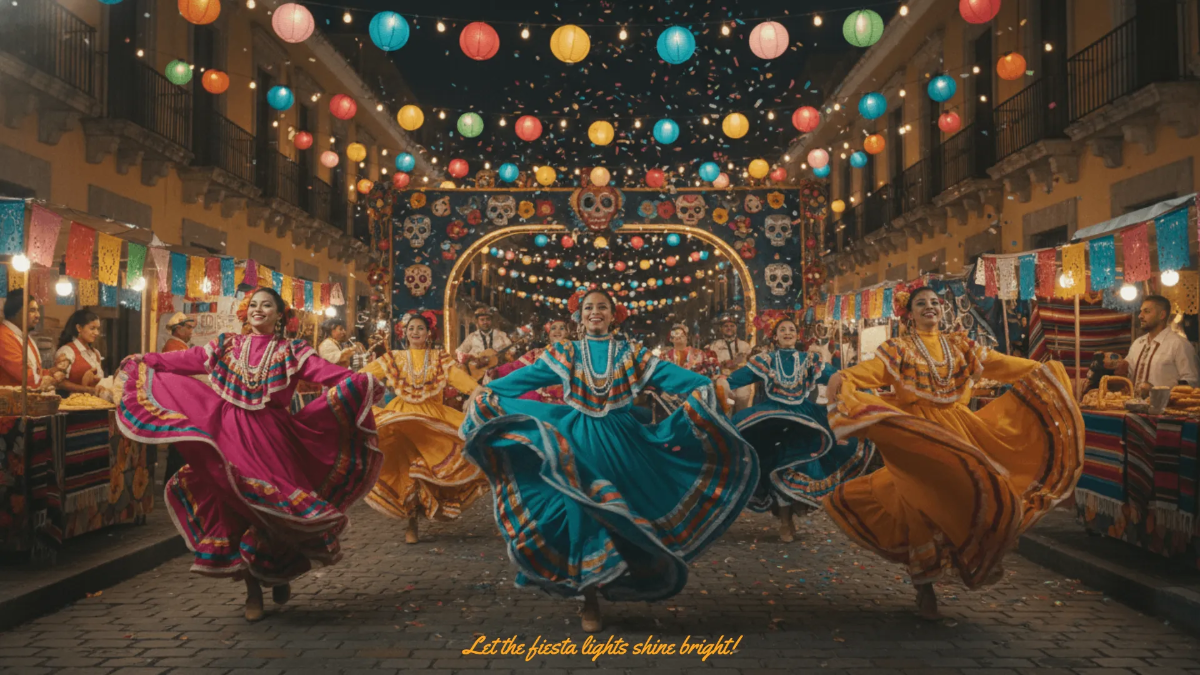 Free Fiesta Lights Cinco De Mayo Background Template to Edit Online