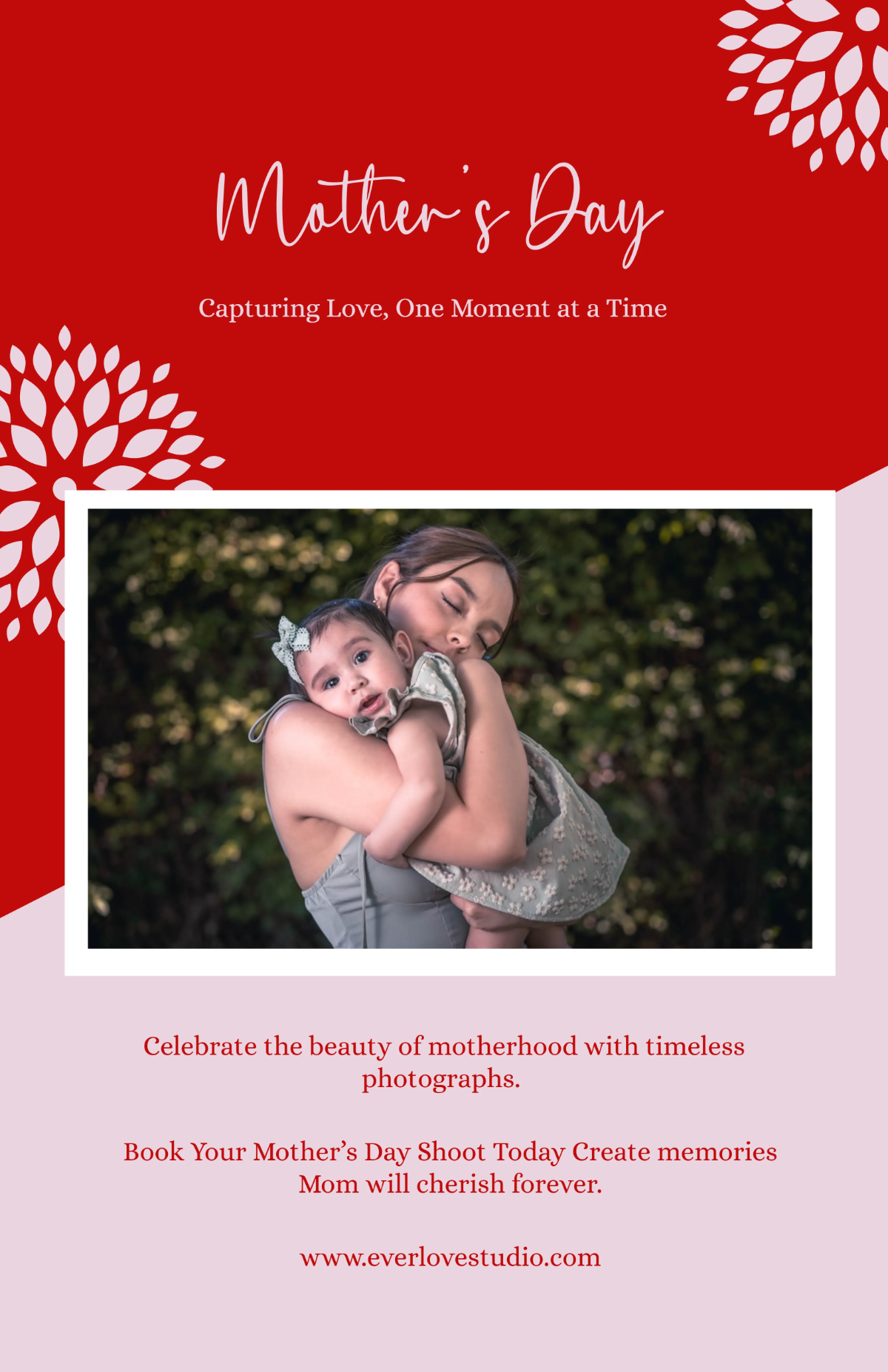 Free Photography Mother's Day Poster Template to Edit Online