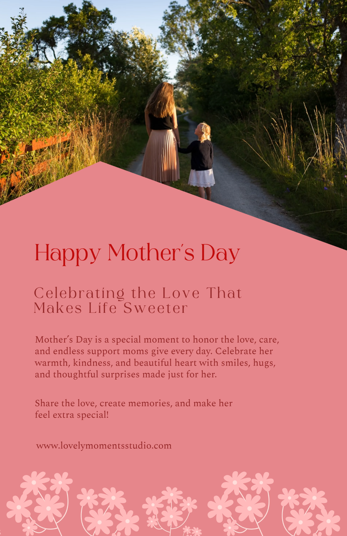 Free Cute Mother's Day Poster Template to Edit Online