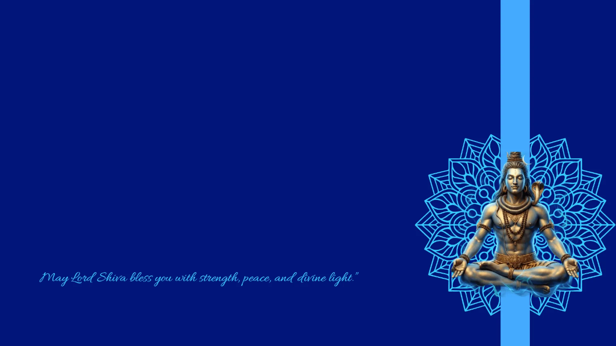 Free Minimalist Maha Shivratri Background Template to Edit Online