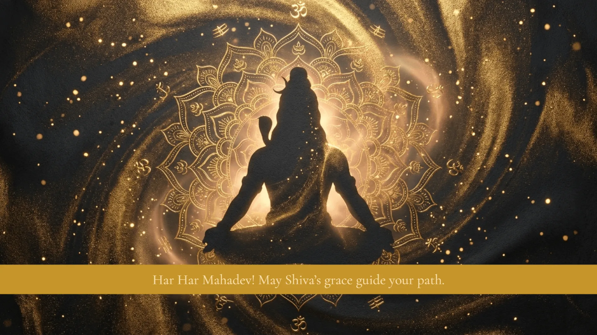 Free Elegant Gold Maha Shivratri Background Template to Edit Online