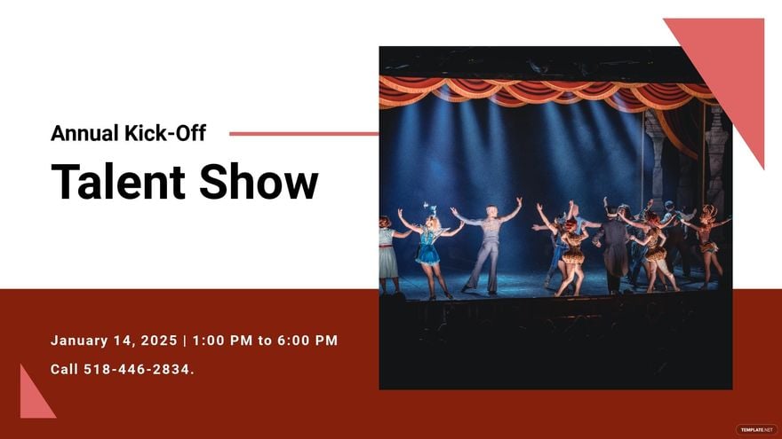 Free Annual Talent Show Facebook Event Cover Template