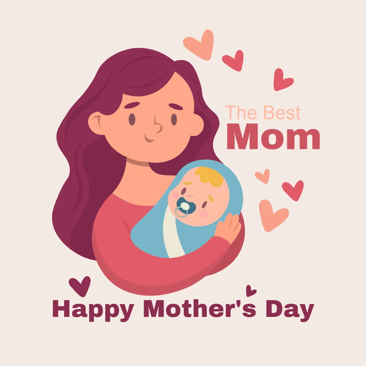 Mother's Day Love Clip Art Templates
