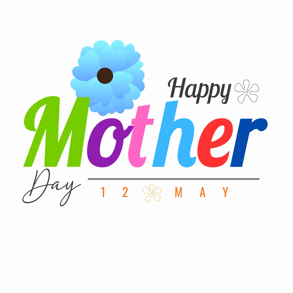 Colorful Mother's Day Clip Art Templates